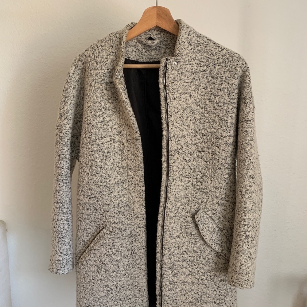Hm cocoon tweed coat